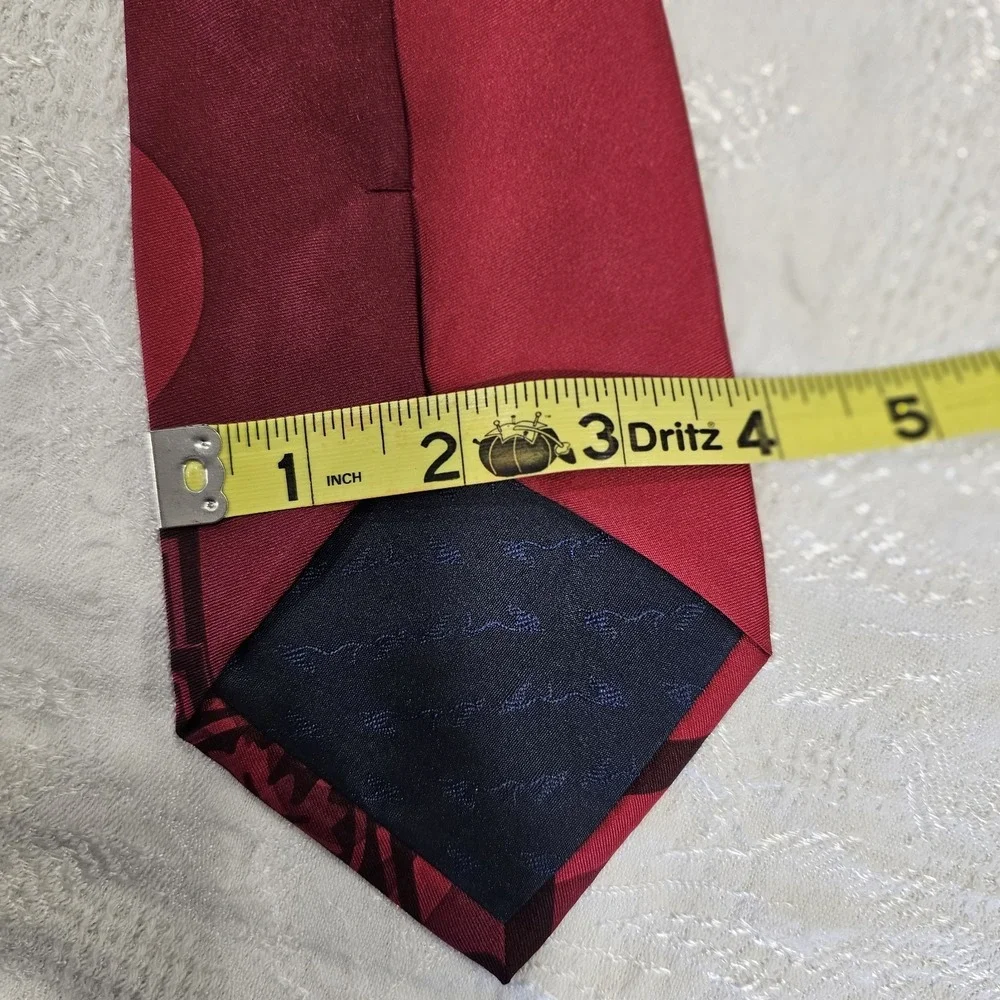 Eagles Wings Mens Christmas Tie 100% Silk Christian Red His Presence 58 Inch